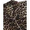 imageMilumia Womens Causal Leopard Print PJ Set Notch Collar Sleepwear Two Piecess Pajama SetsLeopard