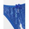imageMilumia Women Sexy Panties Pack Crotchless Lingerie Cheeky Naughty Thongs Underwear SetBlack Red Blue