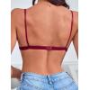 imageMilumia Womens 3 Pack Sexy Lace Triangle Bralettes Padded Wireless Comfort Everyday Bras Top Set