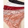 imageMilumia Womens 5 Pack Sexy Satin Panties Silk Mid Rise Bikini Briefs Underwear LingerieMulticolor