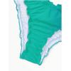 imageMilumia Womens Bikini Bottoms Solid Ruched Lettuce Trim Swim Bottom SwimwearMint Green