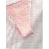 imageMilumia Womens Lace Trim Bow Tie Bikini Set Triangle Halter Cheeky 2 Piece SwimsuitPink