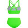 imageMilumia Girls 2 Piece Swimsuits Criss Cross Spaghetti Strap Bikini SetsLime Green