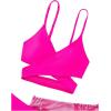 imageMilumia Girls 3 Pieces Bikini Set Tropical Print Criss Cross Wrap Bathing Suit with Beach SkirtHot Pink Multi