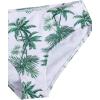 imageMilumia Girls 3 Pieces Bikini Set Tropical Print Criss Cross Wrap Bathing Suit with Beach SkirtMulticolor