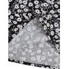 imageMilumia Girls Cute Summer Boho Ditsy Floral High Waisted A Line Flare Midi Skirt Flowy Long SkirtBlack