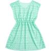 imageMilumia Girls Eyelet Hollow Beach Coverups Swimsuit Swimwear Cover UpGreen