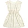 imageMilumia Girls Eyelet Hollow Beach Coverups Swimsuit Swimwear Cover UpSolid Beige