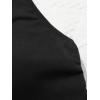imageMilumia Girls One Piece Ribbed Knit Swimsuit Ruched Knot Scoop Neck Bathing SuitBlack