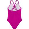 imageMilumia Girls One Piece Swimsuit Cute Tie Dye Criss Cross Bathing Suit SwimwearHot Pink