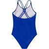 imageMilumia Girls One Piece Swimsuit Cute Tie Dye Criss Cross Bathing Suit SwimwearRoyal Blue