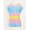 imageMilumia Girls Tie Dye Mesh Sheer Beach Coverups Ruffle Swimsuit Cover UpOrbme Multi Blue
