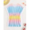 imageMilumia Girls Tie Dye Mesh Sheer Beach Coverups Ruffle Swimsuit Cover UpOrbme Multi Blue