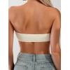 imageMilumia Womens 2 Pack Bandeau Bikini Top 3D Flower Strapless Bathing Suit Tops SwimwearBlack and White