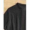 imageMilumia Womens 2 Piece Cover Ups Set Short Sleeve Open Front Kimono Swimsuit Coverup with ShortsBlack