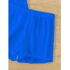 imageMilumia Womens 2 Piece Cover Ups Set Short Sleeve Open Front Kimono Swimsuit Coverup with ShortsRoyal Blue