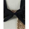imageMilumia Womens Bikini Sets Two Piece Swimsuit Wide Strap Tie Back High Cut Starfish Bathing SuitBlack