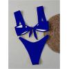 imageMilumia Womens Bikini Sets Two Piece Swimsuit Wide Strap Tie Back High Cut Starfish Bathing SuitRoyal Blue