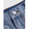 imageMilumia Womens Bow Knot Front Bodycon Denim Jean Mini Skirt with PocketLight Wash