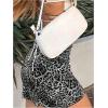 imageMilumia Womens Leopard Print High Waisted Mini Skirt Y2k Going Out Short SkirtsGrey