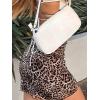 imageMilumia Womens Leopard Print High Waisted Mini Skirt Y2k Going Out Short SkirtsMulticolor