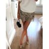 imageMilumia Womens Leopard Print Ruffle Trim Sheer Skirt High Rise Mesh Mini SkortMulticolor