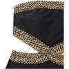 imageMilumia Womens Stitch Detail Strapless One Piece Swimsuit Cut Out Bandeau Bathing SuitBlack