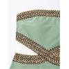 imageMilumia Womens Stitch Detail Strapless One Piece Swimsuit Cut Out Bandeau Bathing SuitGreen