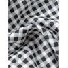 imageMilumia Womens Y2k Gingham Print Bikini Swimsuit 2 Piece Bow Decor Bathing SuitsBlack and White