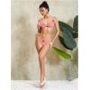 imageMilumia Womens Y2k Gingham Print Bikini Swimsuit 2 Piece Bow Decor Bathing SuitsRed