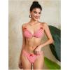 imageMilumia Womens Y2k Gingham Print Bikini Swimsuit 2 Piece Bow Decor Bathing SuitsRed