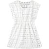 imageMilumia Girls Eyelet Hollow Beach Coverups Swimsuit Swimwear Cover UpEyelet White