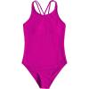imageMilumia Girls One Piece Swimsuit Cute Tie Dye Criss Cross Bathing Suit SwimwearHot Pink