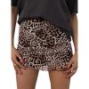 imageMilumia Womens Leopard Print High Waisted Mini Skirt Y2k Going Out Short SkirtsMulticolor