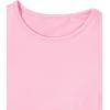 imageMilumia Girls 2 Piece Cut Out Crisscross Tee Crop Tops Short Sleeve Round Neck T ShirtsLight Pink and Beige