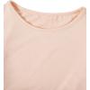 imageMilumia Girls 2 Piece Cut Out Crisscross Tee Crop Tops Short Sleeve Round Neck T ShirtsLight Pink and Beige