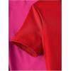 imageMilumia Girls 3 Pack Ribbed Knit Bodysuits V Neck Short Sleeve Lettuce Trim Romper Jumpsuit TopsRed Pink Black