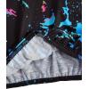 imageMilumia Girls Ink Splatter Printed Crop Tops Tee Vintage Short Sleeve Crewneck TshirtMulti Blue