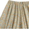 imageMilumia Women Boho Vintage Floral Print Long Skirt Summer Tiered Maxi SkirtFloral Yellow and Blue