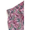 imageMilumia Women Boho Vintage Floral Print Long Skirt Summer Tiered Maxi SkirtLight Purple
