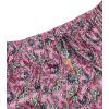 imageMilumia Women Boho Vintage Floral Print Long Skirt Summer Tiered Maxi SkirtLight Purple