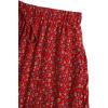 imageMilumia Women Boho Vintage Floral Print Long Skirt Summer Tiered Maxi SkirtMulti Red and Blue