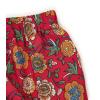 imageMilumia Women Boho Vintage Floral Print Long Skirt Summer Tiered Maxi SkirtRed and Navy