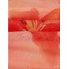 imageMilumia Women Floral Mesh Strapless Ruched Tube Top Split Hem Sleeveless Bandeau Crop TopsBurnt Orange