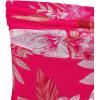 imageMilumia Women Floral Mesh Strapless Ruched Tube Top Split Hem Sleeveless Bandeau Crop TopsHot Pink