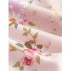 imageMilumia Women Floral Mesh Strapless Ruched Tube Top Split Hem Sleeveless Bandeau Crop TopsPetal Pink