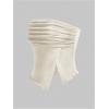imageMilumia Women Mesh Tube Tops Split Hem Going Out Strapless Bandeau Tops Ruched Tank ShirtsApricot