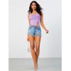 imageMilumia Women Mesh Tube Tops Split Hem Going Out Strapless Bandeau Tops Ruched Tank ShirtsLilac Purple