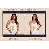 imageMilumia Women Tie Front Ruched Tube Top Strapless Flared Hem Peplum Bandeau TopsBeige