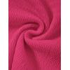 imageMilumia Women Tie Front Ruched Tube Top Strapless Flared Hem Peplum Bandeau TopsHot Pink